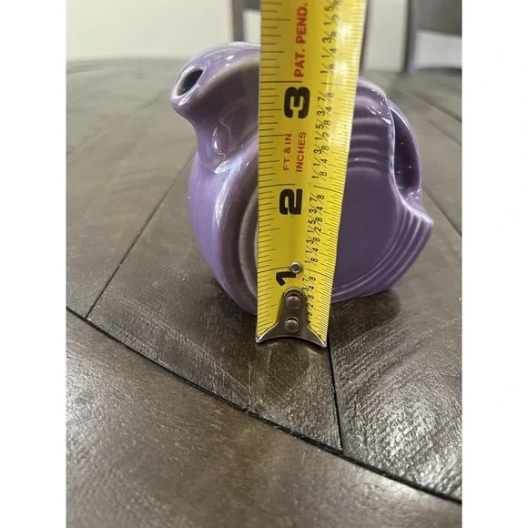 Fiestaware Mini Disc Pitcher Lilac Purple Ceramic Ring Handle Retired Color - Picture 8 of 8